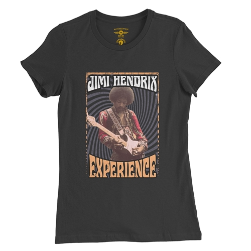 Jimi Hendrix Experience Ladies T Shirt - Relaxed Fit - ladiesvintageblack