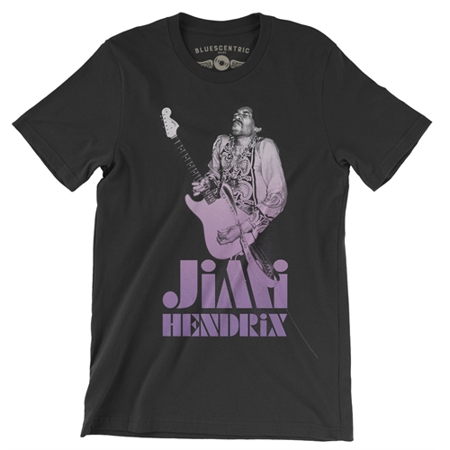 Psychedelic 1968 Jimi Hendrix T-Shirt - Lightweight Vintage Style - vintageblack
