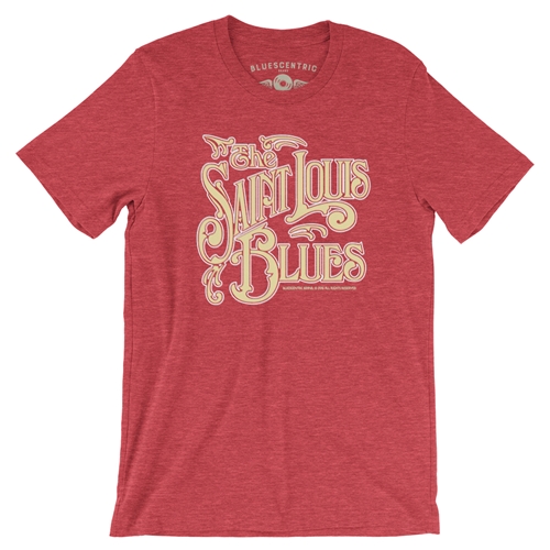 St Louis Blues Vintage Poster T-Shirt by Florian Rodarte - Pixels