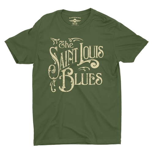 Saint Louis Blues T-Shirt - Lightweight Vintage Style - vintageolive