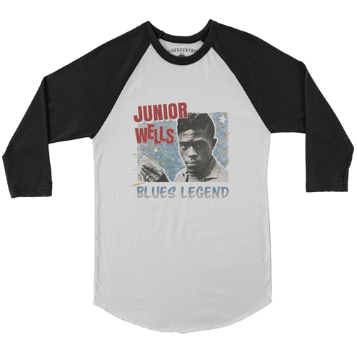 Junior Wells Blues Legend Baseball T-Shirt