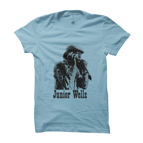 Old School Junior Wells T-Shirt - Classic Heavy Cotton - classiclightblue