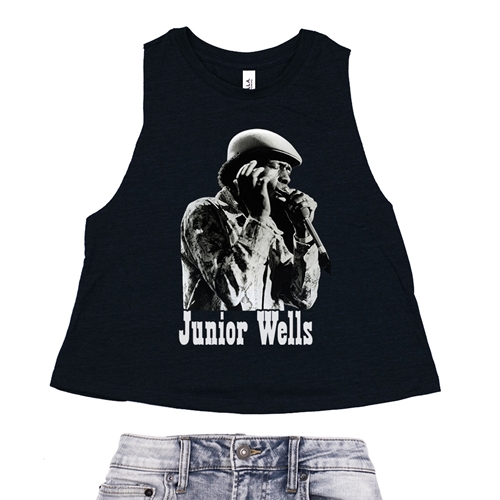 Old School Junior Wells Racerback Crop Top - Women