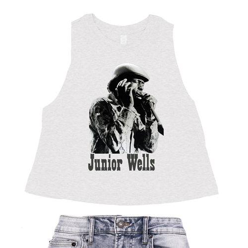 Old School Junior Wells Racerback Crop Top - Women