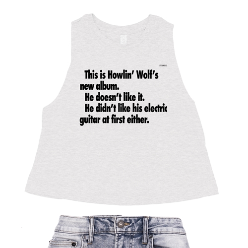 Howlin Wolf New Album Racerback Crop Top - Women