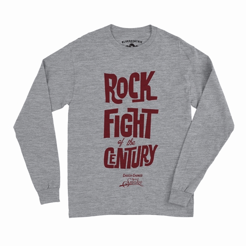 Rock Fight of the Century Cheech and Chong Long Sleeve T-Shirt - longsleeveathleticheather