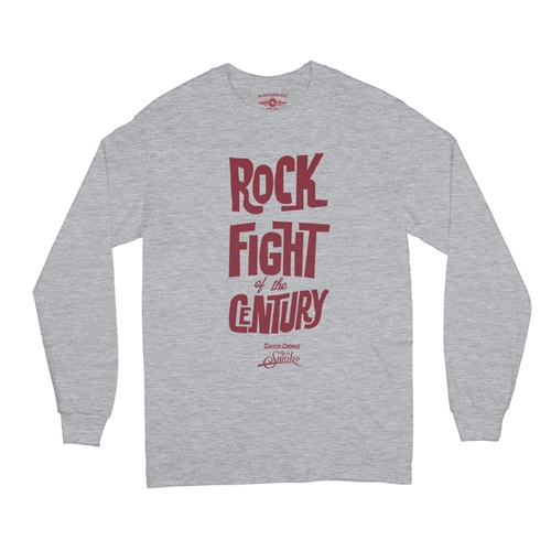 Cheech and Chong Rock Fight of the Century Long Sleeve T-Shirt - longsleeveathleticheather