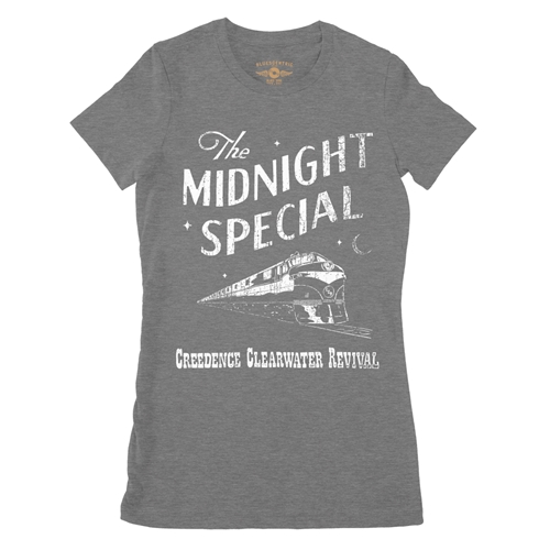 Creedence Clearwater Revival Midnight Special Ladies T Shirt - Relaxed Fit - ladiesdeepheather