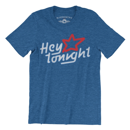 Creedence Clearwater Revival Hey Tonight T-Shirt - Lightweight Vintage Style - heatherbbblue