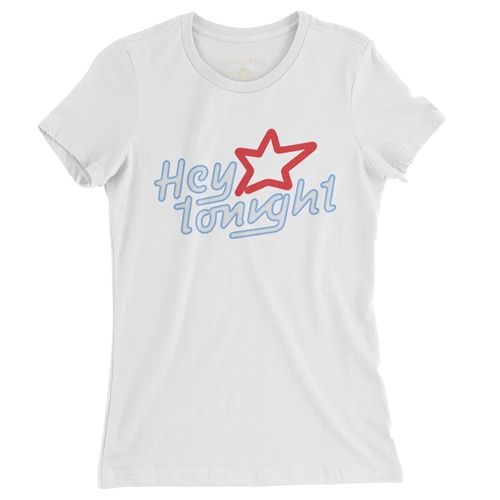 Creedence Clearwater Revival Hey Tonight Ladies T Shirt - white