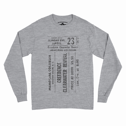 CCR Concert Ticket Long Sleeve T-Shirt - heatherathletic