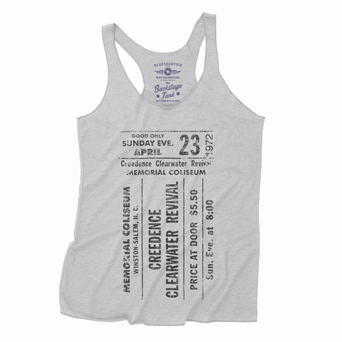 CCR Concert Ticket Racerback Tank - Women