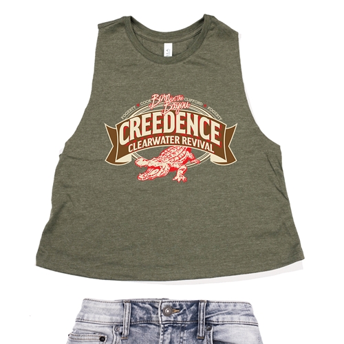 CCR Gator Racerback Crop Top - Women