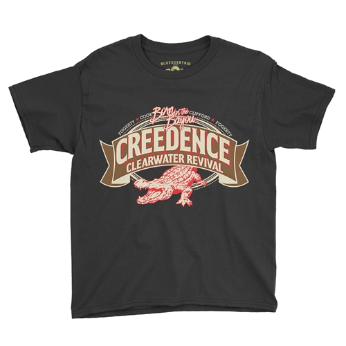 Creedence Clearwater Revival Gator Youth T-Shirt - Lightweight Vintage Children & Toddlers - youthblack