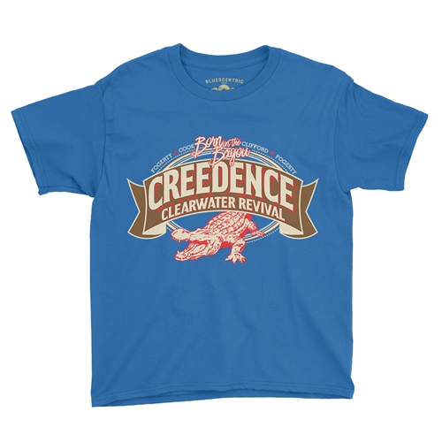 Creedence Clearwater Revival Gator Youth T-Shirt - Lightweight Vintage Children & Toddlers - youthroyalblue