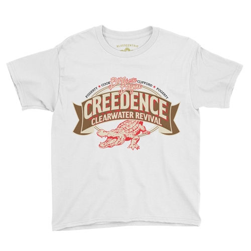 Creedence Clearwater Revival Gator Youth T-Shirt - Lightweight Vintage Children & Toddlers - youthwhite