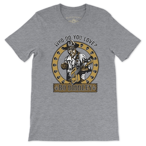 Ltd Edition Bo Diddley T-Shirt - Lightweight Vintage Style - heatherathletic