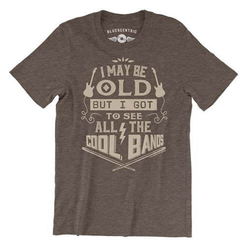 Ltd Edition Bo Diddley T-Shirt - Lightweight Vintage Style - vintageheatherbrown