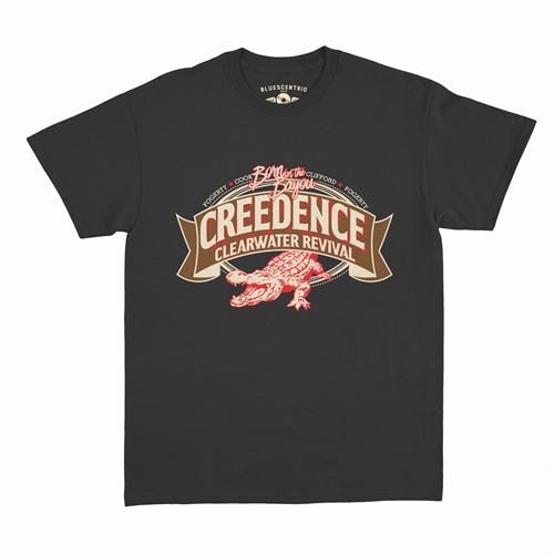 Creedence Clearwater Revival Gator T-Shirt - Classic Heavy Cotton - classicblack