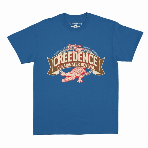Creedence Clearwater Revival Gator T-Shirt - Classic Heavy Cotton - classicroyalblue