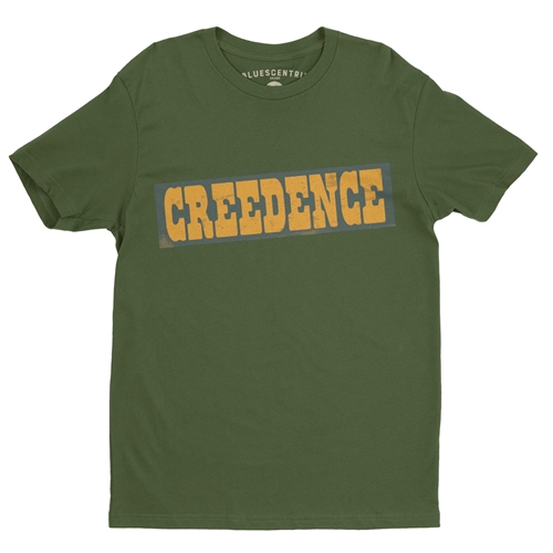 Creedence Clearwater Revival T-Shirt - Lightweight Vintage Style - olive