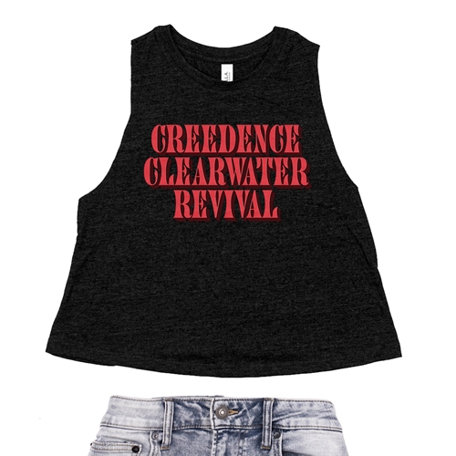 Creedence Clearwater Revival Racerback Crop Top - Women