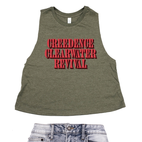 Creedence Clearwater Revival Racerback Crop Top - Women