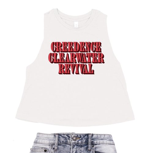 Creedence Clearwater Revival Racerback Crop Top - Women