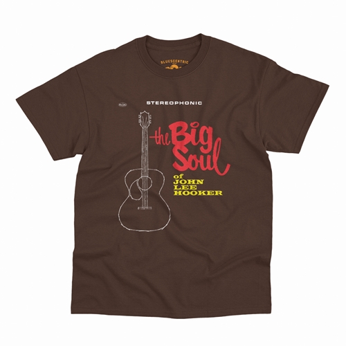 CLOSEOUT The Big Soul of John Lee Hooker T-Shirt - Classic Heavy Cotton - classicchocolate