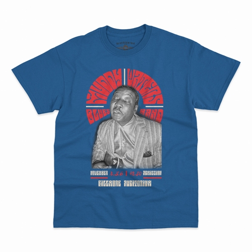 Muddy Waters at The Fillmore T-Shirt - Classic Heavy Cotton - classicroyalblue