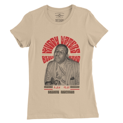 Muddy Waters at The Fillmore Ladies T Shirt - Relaxed Fit - ladiessanddune