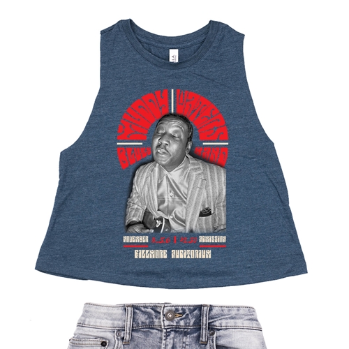 Muddy Waters at The Fillmore Racerback Crop Top - Women