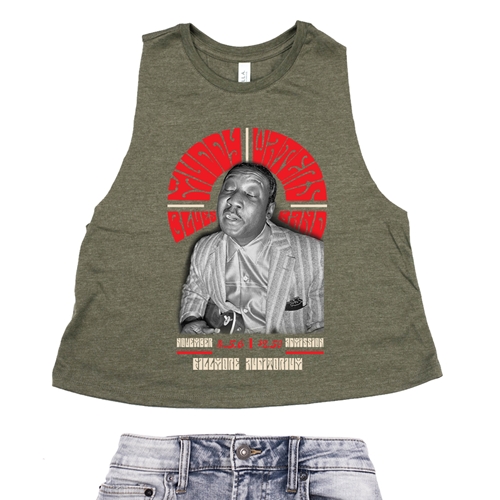 Muddy Waters at The Fillmore Racerback Crop Top - Women