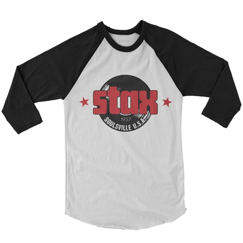 CLOSEOUT Stax Soulsville Baseball T-Shirt - white