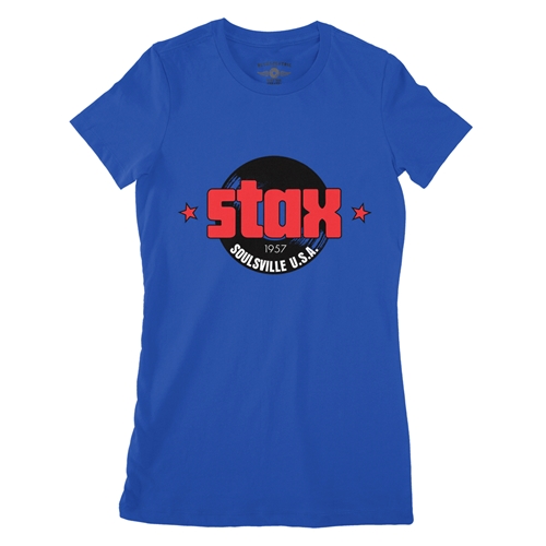 CLOSEOUT Stax Soulsville Ladies T Shirt - ladiesblue