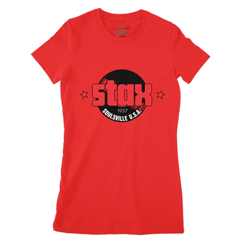 CLOSEOUT Stax Soulsville Ladies T Shirt - ladiesred