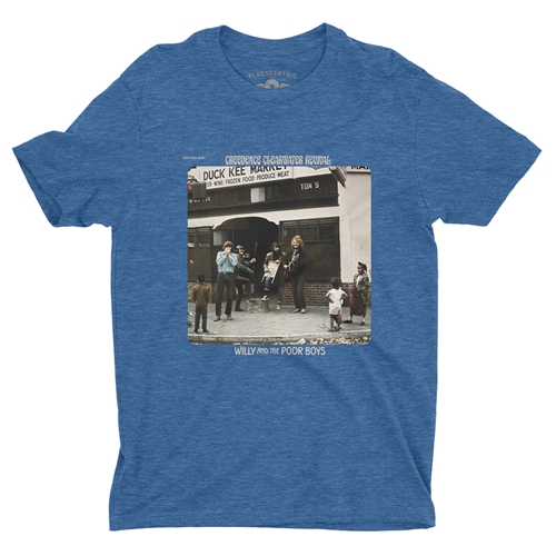 Willy and the Poor Boys T-Shirt - Lightweight Vintage Style - heatherbbblue