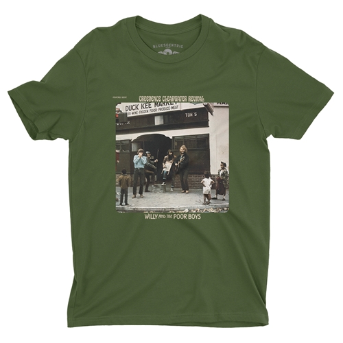 Willy and the Poor Boys T-Shirt - Lightweight Vintage Style - olive
