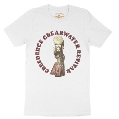 CCR Mardi Gras T-Shirt - Lightweight Vintage Style - white