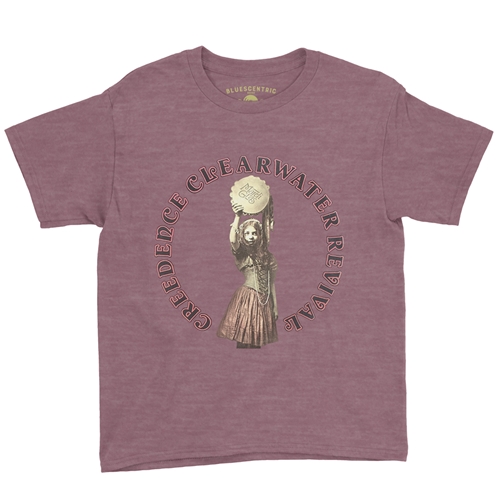 CCR Mardi Gras Youth T-Shirt - Lightweight Vintage Children & Toddlers - youthheathermaroon