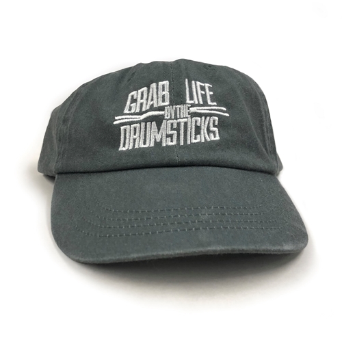 Grab Life By The Drumsticks Hat - Unstructured Grey