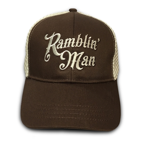 Ramblin Man Trucker Hat - Brown - hatearthoyster