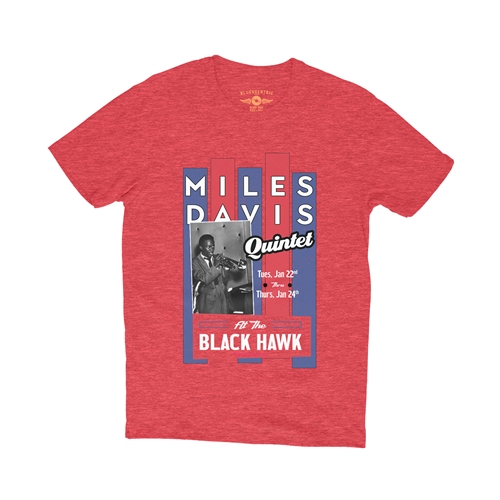 Miles Davis Concert T-Shirt - Lightweight Vintage Style - heatherredrocks