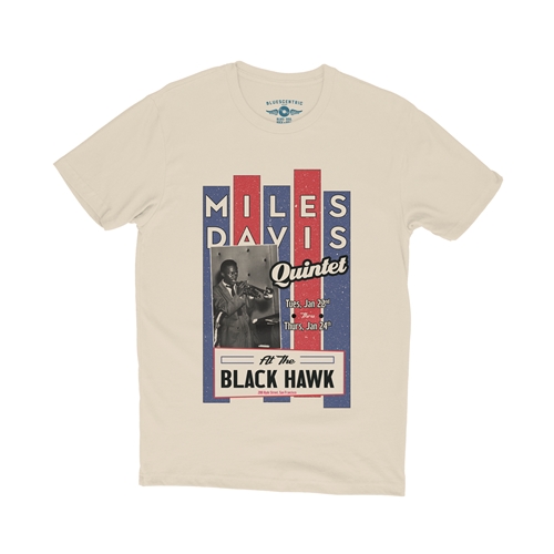 Miles Davis Concert T-Shirt - Lightweight Vintage Style - vintagecream