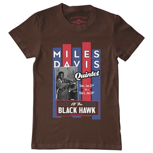 Miles Davis Concert T-Shirt - Classic Heavy Cotton - classicchocolate