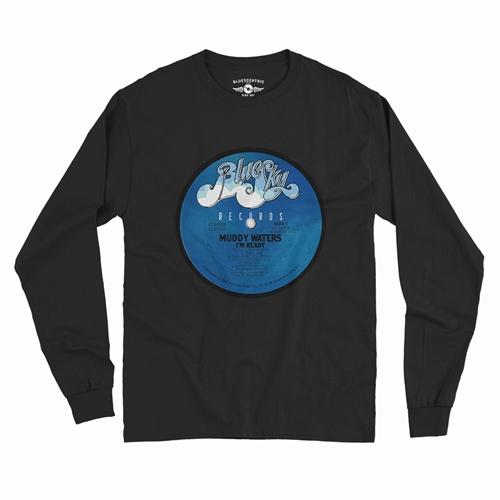 Muddy Waters Blue Sky Vinyl Long Sleeve T-Shirt - longsleeveblack