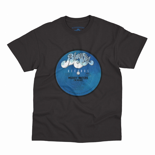Muddy Waters Blue Sky Vinyl T-Shirt - Classic Heavy Cotton - classicblack