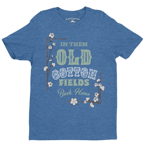 Creedence Clearwater Cotton Fields T-Shirt - Lightweight Vintage Style - heatherbbblue