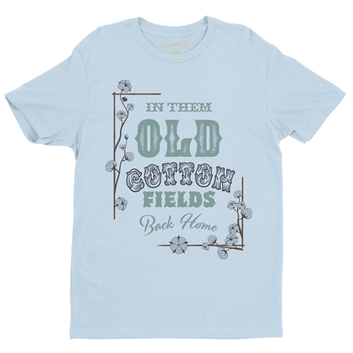 Creedence Clearwater Cotton Fields T-Shirt - Lightweight Vintage Style - vintagethrowbackblue