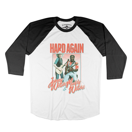 Muddy Waters & Johnny Winter Hard Again Baseball T-Shirt